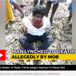 Tamil Nadu Man Beaten To Death, Family Alleges Attacked For Being Dalit