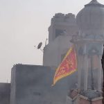 Delhi Riots: Mosque Set on Fire in Ashok Nagar, Hanuman Flag Placed on Minaret