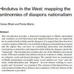 Hindutva in the West: mapping the antinomies of diaspora nationalism