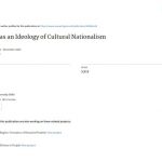 Hindutva as an ideology of cultural nationalism