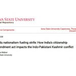 Hindu nationalism fueling strife: How India’s citizenship amendment act impacts the Indo-Pakistani Kashmir conflict