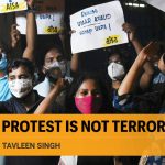 Protest is not terrorism