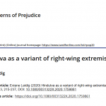 Hindutva as a variant of right-wing extremism