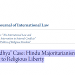 The “Ayodhya” Case: Hindu Majoritarianism and the Right to Religious Liberty