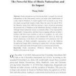 The Powerful rise of Hindu Nationalsim and its Impact