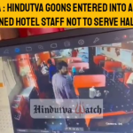 Hindu extremists attack a Muslim man for eating Halal food