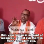 Sri Ram Sena threatens Muslims to not do business around temples