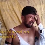 Hindu extremists beat a Muslim man after encroaching his land