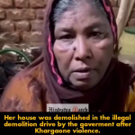 Muslim woman’s house demolished by the BJP government