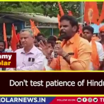 BJP Member of Parliament S. Muniswamy threatens to kick out Muslims from his town