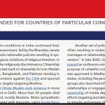 2021: USCIRF Report on India