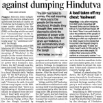 RSS ideologue warns BJP against dumping Hindutva