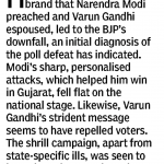 Both Modi, Varun actually repelled voters, finds BJP (2009)