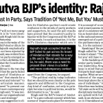 Hindutva BJP’S identity: Ranjnath ( 2009)