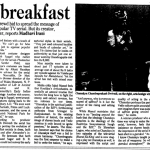 Saffron for breakfast (1991)