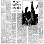 When saffron speaks (1992)