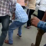 Muslim boy beaten by Bajrang Dal members