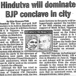 Hindutva will dominate BJP conclave in city (2004)