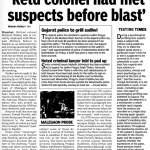 ‘Retd colonel had met suspects before blast’ (2008)