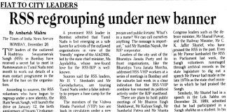 RSS regrouping under new banner (1992)