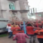 Hindu extremists attack a Muslim locality