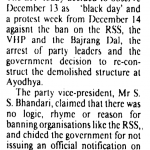 BJP to observe black day (1992)