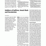 Soldiers of Saffron, Sonal Shah and Secularism ( JSTOR )