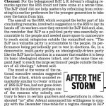 BJP scurries to quell fire from Advani blast ( 2005)