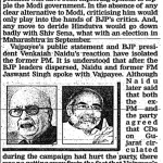 Advani silent on demand for Modi’s ouster ( 2004)