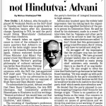 It’ll be Bharatiyata now , not Hindutva : Advani ( 2004)