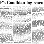 BJP’s Gandhian tag resented ( 1980 )