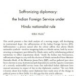 Saffronizing diplomacy: the Indian Foreign Service under Hindu nationalist rule