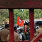BJP workers protest outside TISS against screening of BBC documentary on PM Modi ( Scroll )
