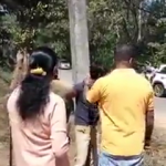 Bajrang Dal goons tied a Muslim youth over the accusation of selling beef