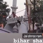 Hindutva mob climbs on Murarpur mosque with saffron flag, resorted to vandalism