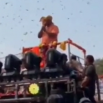 T Raja Singh delivers hate speech in Hyderabad