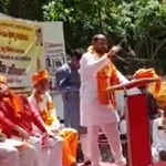 Akhil Bhartiya Hindu Mahasabha organizes event for declaring India a Hindu nation.