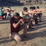 Weapons training at a camp organized by Rashtriya Bajrang Dal