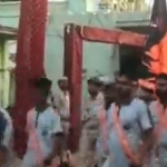 Bajrang Dal, VHP distributes trishuls (tridents) among Hindus
