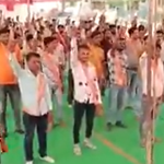 Vishwa Hindu Parishad, Bajrang Dal distribute Trishuls (tridents) among hundreds of Hindu men