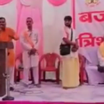 Far-right leader delivers hate speech against Muslims and Christians at a Bajrang Dal Trishul Deeksha event in Rajasthan