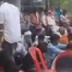 Former Minister and BJP leader Dayaldas Baghel held a protest over the construction of church in Chattisgarh