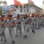 Hindu far-right group Bajrang Dal organised a street march holding swords in Jodhpur