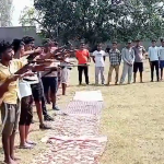 Bajrang Dal members organize a military-style training camp