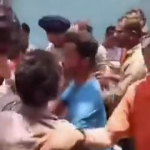 Members of Bajrang Dal militia assaulted a man over suspicion of storing and selling beef