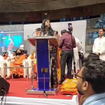 Samkisha Singh and Pravin Togadia deliver hate speech against Muslims in Delhi