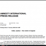 India: Justice — the victim in Gujarat