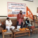 Antarashtriya Hindu Parishad leader Manoj Kumar delivers a fiery communal speech