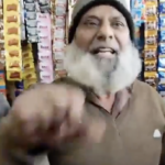 Far-right supporters heckled two Muslim men who had subleased shop from a Hindu landlord