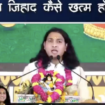 Monk Himanshu Krishna Bhardwaj peddles anti-Muslim conspiracy theory of “love jihad” at a religious event